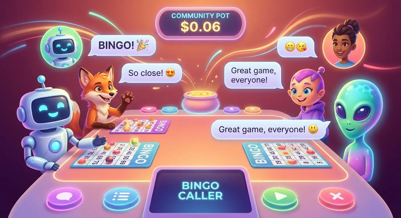 Community-kÀnsla i digital bingo Digital bingochatt med avatarer och fÀrgglada meddelanden