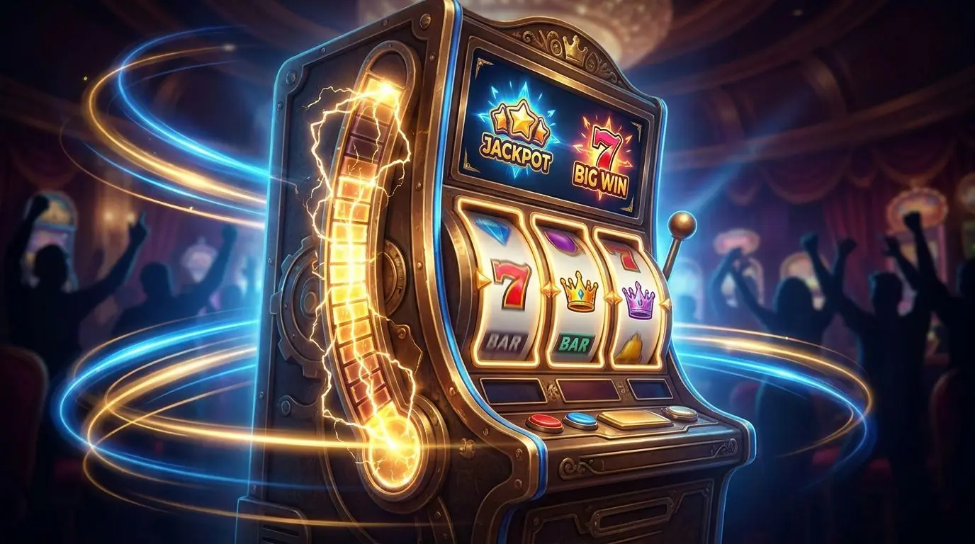 Jackpottinspirerad slot med stigande vinstmätare
